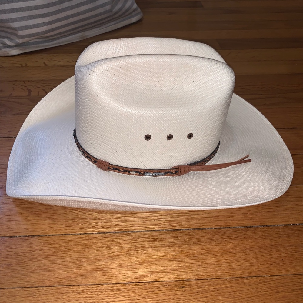 Stetson 10x Straw Cowboy Hat 56/7